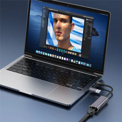 T30B Docking Station USB / Type-C to Gigabit Hub Adapter for Notebook, Tablet, Phones