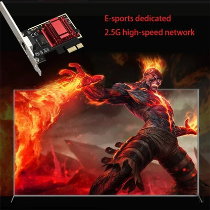 TXA092 Network Card Computer Gaming 2.5G Gigabit Ethernet Adapter Supports ROS, Esxi, PXE Boot