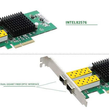 TXA067 1G PCI-E 4X 82576 Network Card Desktop Computer Gigabit Ethernet Adapter for Server