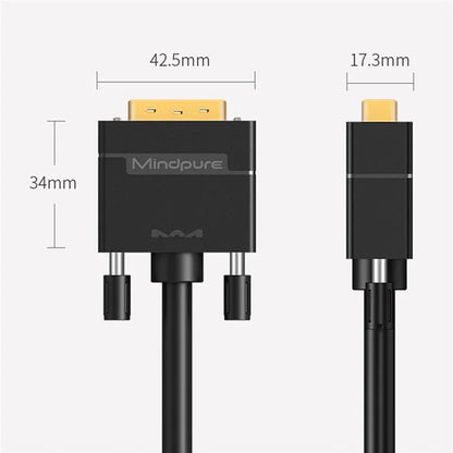 MINDPURE DV003 15m DVI Male to DVI Male Cable 24+1 DVI Digital 1080P HD Connection Cable
