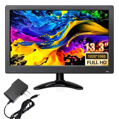RX-103B 13.3-Inch Security Monitor 1920x1080 LED Display with Remote Control