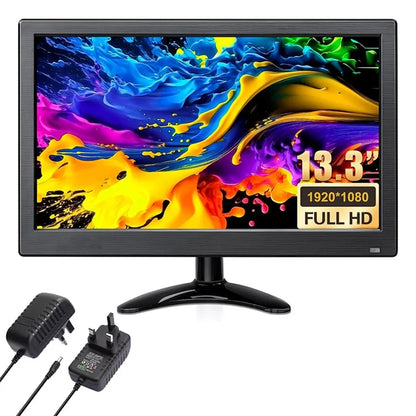 RX-103B 13.3-Inch Security Monitor 1920x1080 LED Display with Remote Control