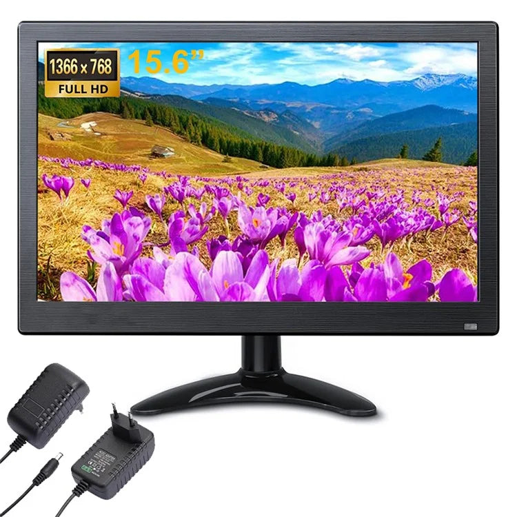 RX-105A 15.6-inch Security Monitor 1366x768 LED Display with Remote Control