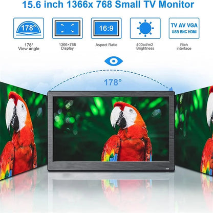 RX-105A 15.6-inch Security Monitor 1366x768 LED Display with Remote Control