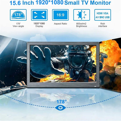 RX-105B 15.6-inch 1920*1080 Security Monitor LED Display with Remote Control
