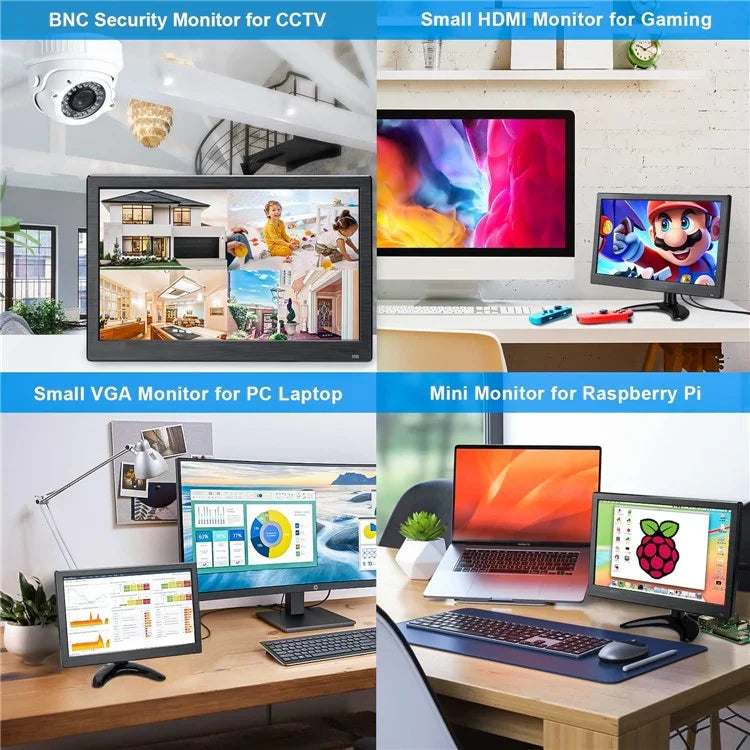 RX-102A 11.6-inch 1366*768 Monitor Desktop / Wall-mounted Display with Remote Control