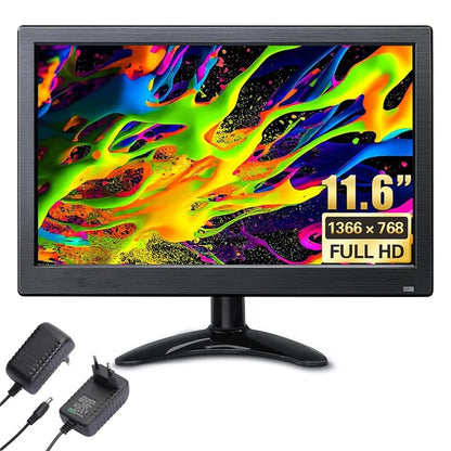 RX-102A 11.6-inch 1366*768 Monitor Desktop / Wall-mounted Display with Remote Control