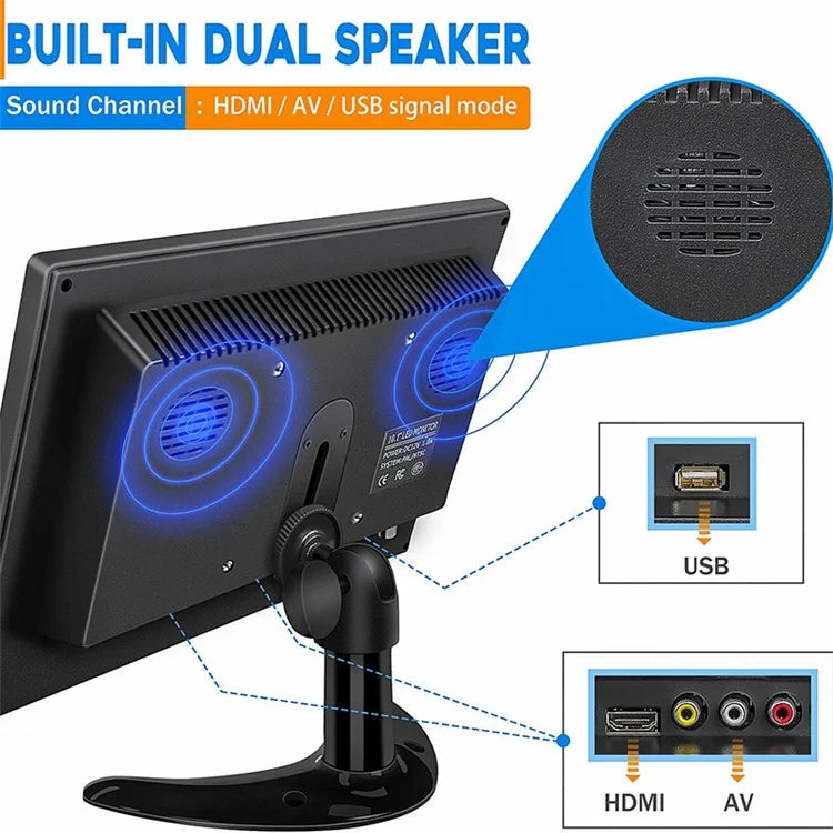 RX-101A 10.1-inch Security Monitor Portable Display with Remote Control
