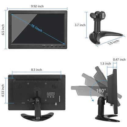 RX-101A 10.1-inch Security Monitor Portable Display with Remote Control