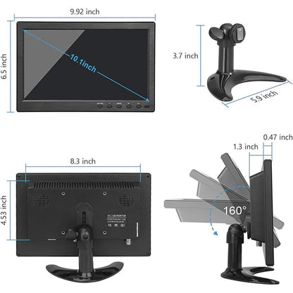 RX-101A 10.1-inch Security Monitor Portable Display with Remote Control