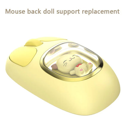 Y-FRUITFUL M94 2.4G+Bluetooth 3.0+Bluetooth 5.0 Tri-Mode Mouse Cartoon Doll Wireless Mice