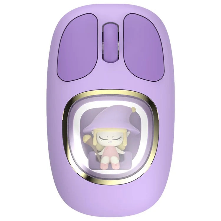 Y-FRUITFUL M94 2.4G+Bluetooth 3.0+Bluetooth 5.0 Tri-Mode Mouse Cartoon Doll Wireless Mice