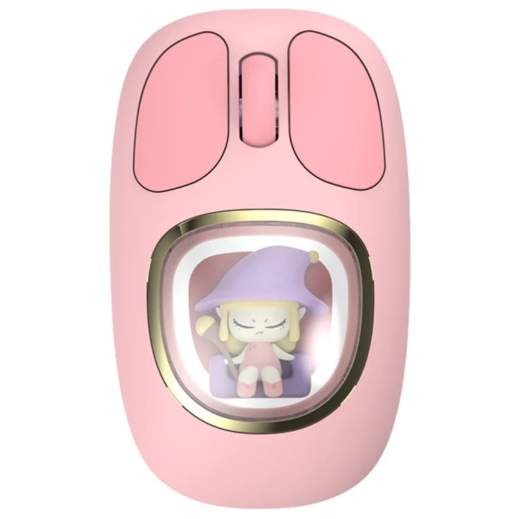 Y-FRUITFUL M94 2.4G+Bluetooth 3.0+Bluetooth 5.0 Tri-Mode Mouse Cartoon Doll Wireless Mice