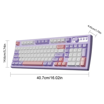 EWEADN V97 Bluetooth / 2.4G Wireless Rechargeable Keyboard Computer Laptop Keyboard