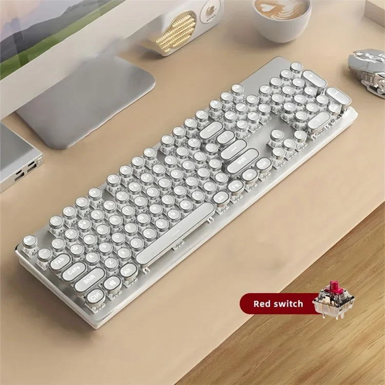 EWEADN TK950 Bluetooth / Wired / 2.4G Wireless Rechargeable Keyboard Computer Mechanical Keyboard