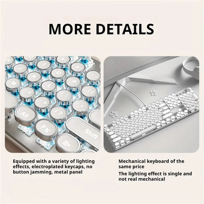 EWEADN TK950 Bluetooth / Wired / 2.4G Wireless Rechargeable Keyboard Computer Mechanical Keyboard