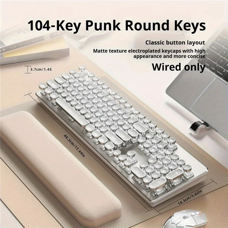 EWEADN TK950 Bluetooth / Wired / 2.4G Wireless Rechargeable Keyboard Computer Mechanical Keyboard