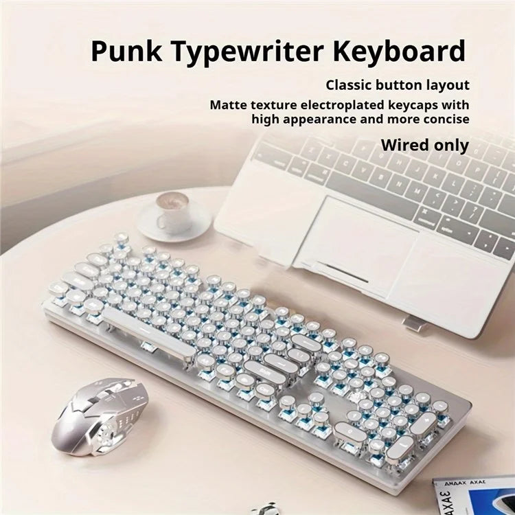 EWEADN TK950 Bluetooth / Wired / 2.4G Wireless Rechargeable Keyboard Computer Mechanical Keyboard