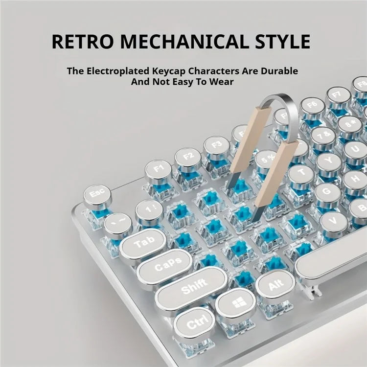 EWEADN TK950 Bluetooth / Wired / 2.4G Wireless Rechargeable Keyboard Computer Mechanical Keyboard