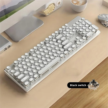 EWEADN TK950 Bluetooth / Wired / 2.4G Wireless Rechargeable Keyboard Computer Mechanical Keyboard