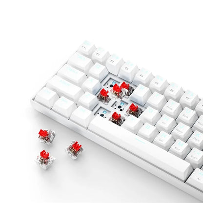 IBLANCOD K61 Mixed Color Keycap Mechanical Blue Backlight Gaming Keyboard for Computer
