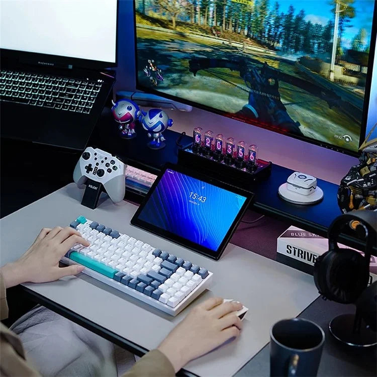 MACHENIKE K500-94 Wired Gaming Keyboard RGB Backlight Mechanical Feel Ergonomic Keyboard