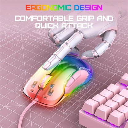 ONIKUMA CW925 USB Wired Gaming Mouse RGB Light Computer Laptop Mice
