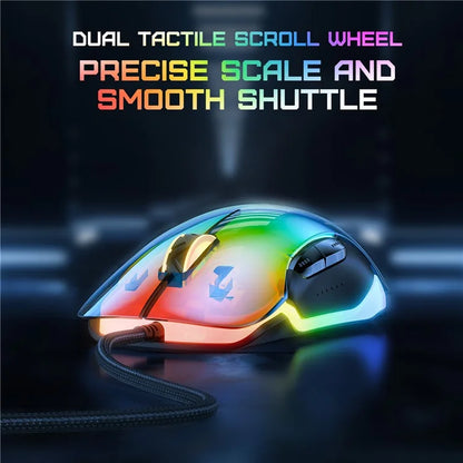 ONIKUMA CW925 USB Wired Gaming Mouse RGB Light Computer Laptop Mice