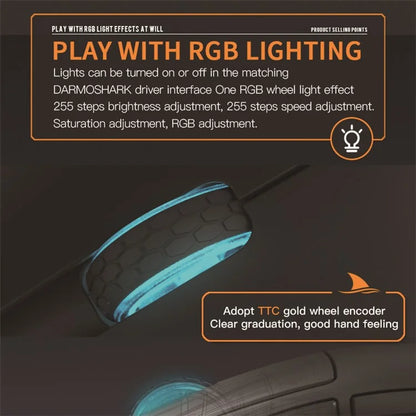 DARMOSHARK M3 Pro Tri-Mode 2.4G / USB-C / Bluetooth Mouse Wireless Gaming Mouse PAW3395 Chip for Laptop PC