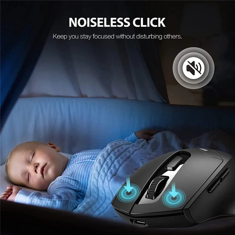 INPHIC DR01 Bluetooth 4.0 / Bluetooth 5.0 / 2.4G Wireless Mouse Computer Laptop Ergonomics Mice