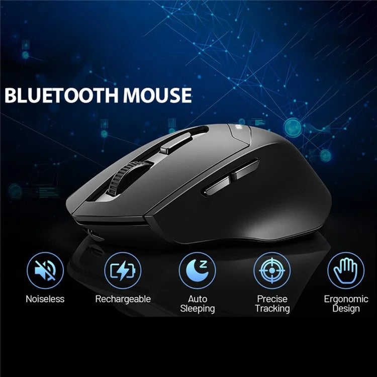 INPHIC DR01 Bluetooth 4.0 / Bluetooth 5.0 / 2.4G Wireless Mouse Computer Laptop Ergonomics Mice
