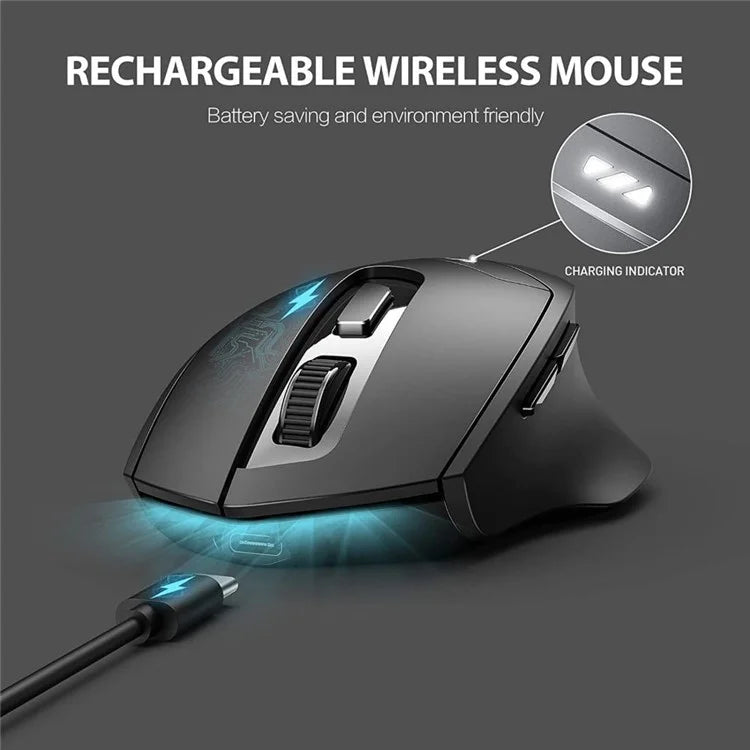 INPHIC DR01 Bluetooth 4.0 / Bluetooth 5.0 / 2.4G Wireless Mouse Computer Laptop Ergonomics Mice
