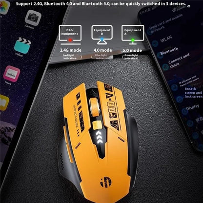 INPHIC A9 Bluetooth + 2.4G Wireless Three-Mode Mouse 5 DPI Ergonomic Gaming Mice