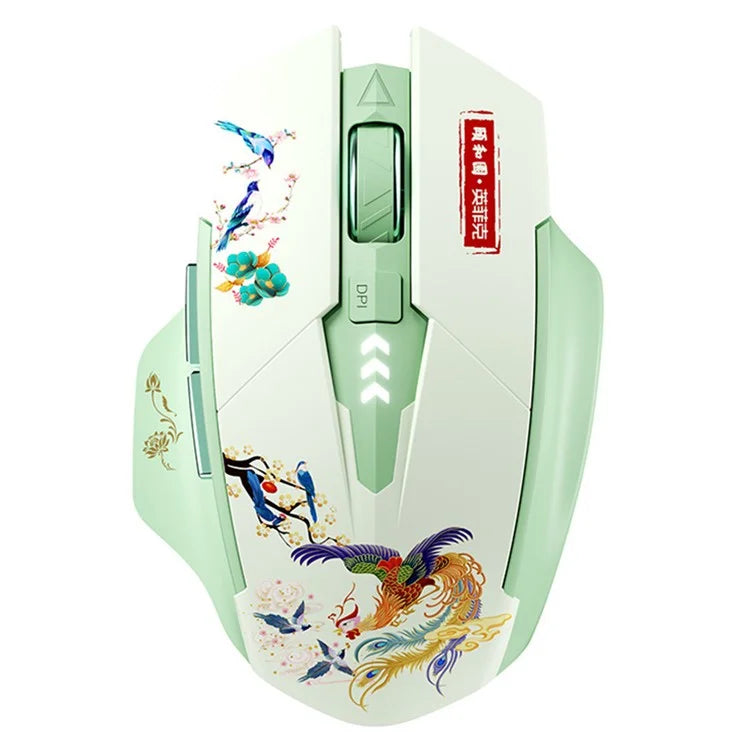 INPHIC A10 Summer Palace Style Bluetooth 4.0 / Bluetooth 5.0 / 2.4G Wireless Mouse Home Office Mute Mice