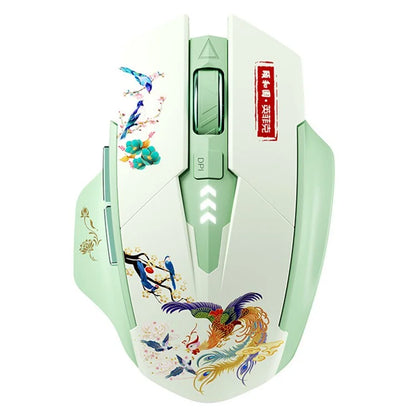 INPHIC A10 Summer Palace Style Bluetooth 4.0 / Bluetooth 5.0 / 2.4G Wireless Mouse Home Office Mute Mice