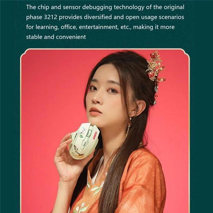 INPHIC A10 Summer Palace Style Bluetooth 4.0 / Bluetooth 5.0 / 2.4G Wireless Mouse Home Office Mute Mice