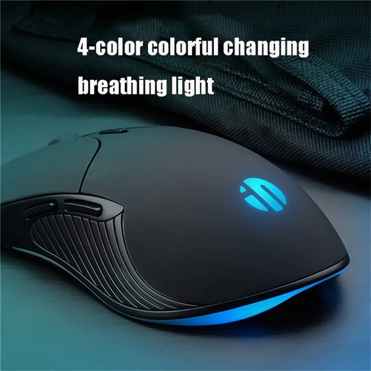 INPHIC PB1 USB Wired Business Office Gaming Mouse Mute Macro Programming Computer Laptop Mice