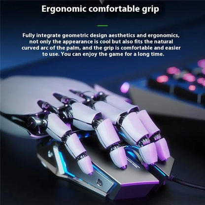 INPHIC PW2 USB Wired Gaming Mouse Colorful Light Macro Programming Computer Laptop Mice