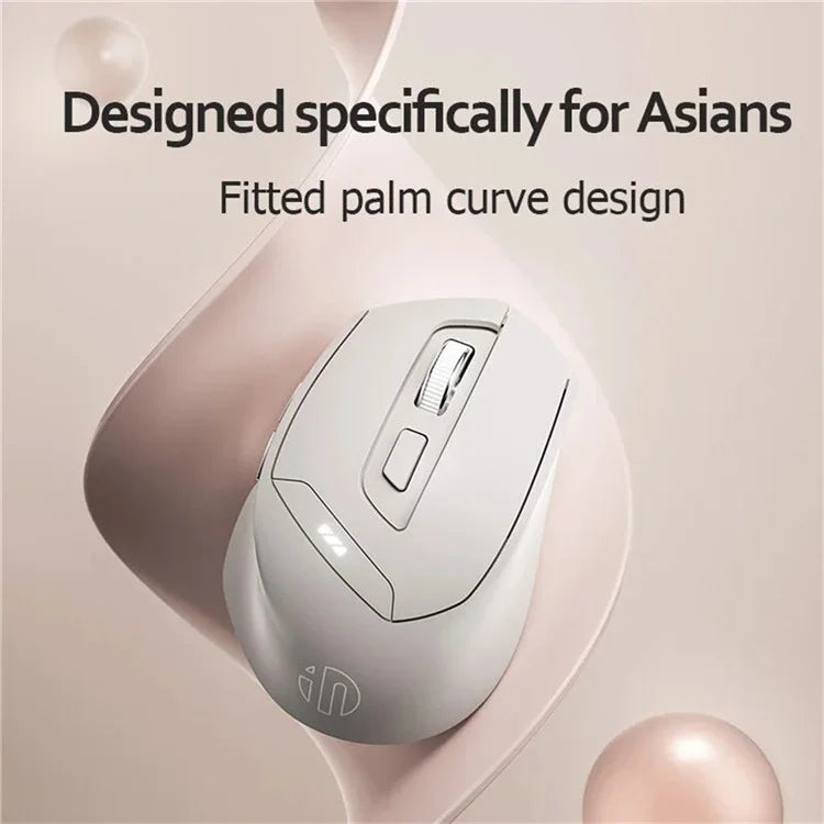 INPHIC DR6 Bluetooth 4.0 / Bluetooth 5.0 / 2.4G Wireless Mouse Home Office Computer Laptop Mute Mice
