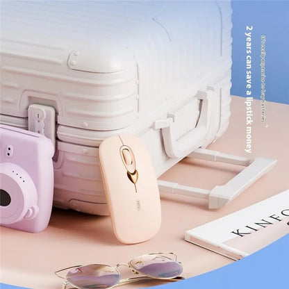 INPHIC Q8 Wireless Bluetooth Mouse for Women 1600DPI Rechargeable Mute Mouse for Laptop PC