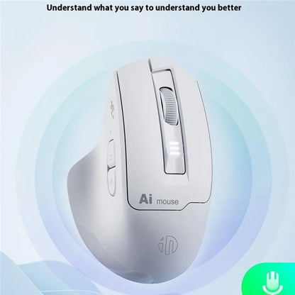 INPHIC S6 AI Smart Voice Mouse Wireless Bluetooth Mouse 2400DPI Support Voice Controlled Typing