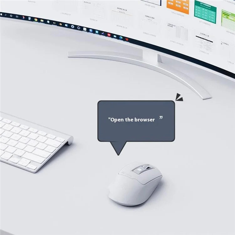 INPHIC S6 AI Smart Voice Mouse Wireless Bluetooth Mouse 2400DPI Support Voice Controlled Typing