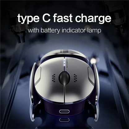 INPHIC X2 3 Modes Mouse Wireless Bluetooth 4.0  /  5.0 Mouse 2400DPI Rechargeable Mice with Light for Laptop