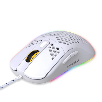 X600 RGB USB Wired Mouse Programmable Mice PC Gamer Mouse with Honeycomb Shell