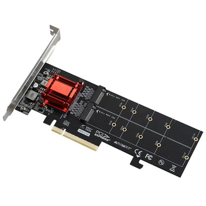 TXB122 ASM18 12 Adapter Heat Sink M.2 NVME SSD Expansion Card to PCI-E 3.0 X8 Adapter Card