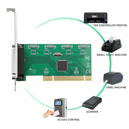 TXB145 PCI-E to Parallel Port 25-pin Printer Adapter Card TX382A Pcie Parallel Expansion Card