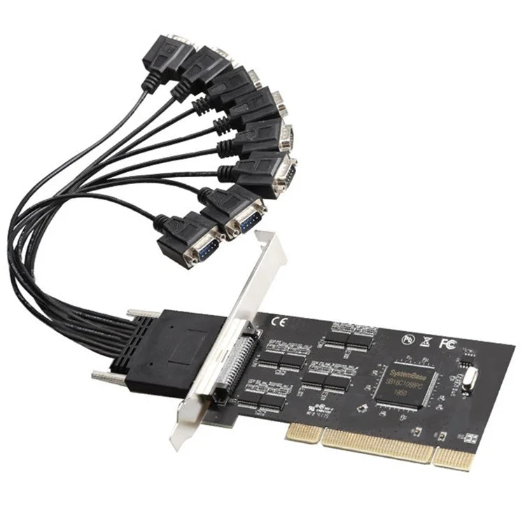 TXB062 8 Ports RS232 PCI Express Serial Card PCI-E Serial Expansion Card for Desktop Computer
