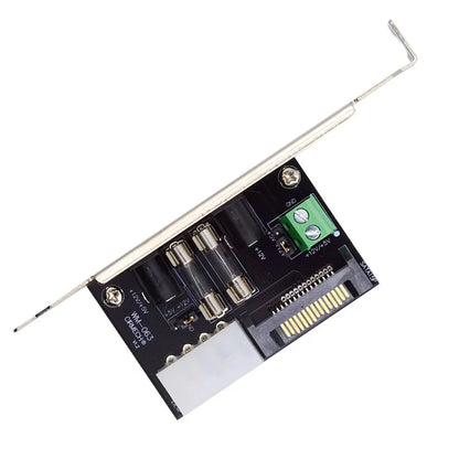 PW-030 Dual DC5.5mm 12V / 5V Output Power System Intelligent Control Management System Power Card with PCI-E Bracket