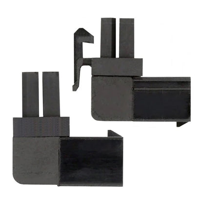 PW-021 2Pcs / Set ATX 6Pin Male to Female 90 Degree Up Down Angled Power Header Adapter for GPU Graphics Card