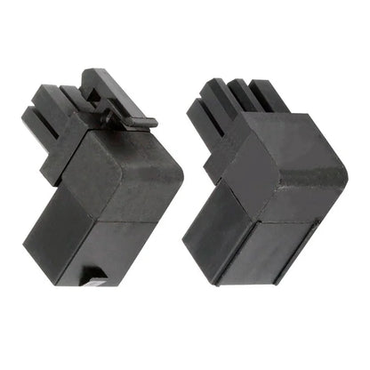 PW-021 2Pcs / Set ATX 6Pin Male to Female 90 Degree Up Down Angled Power Header Adapter for GPU Graphics Card